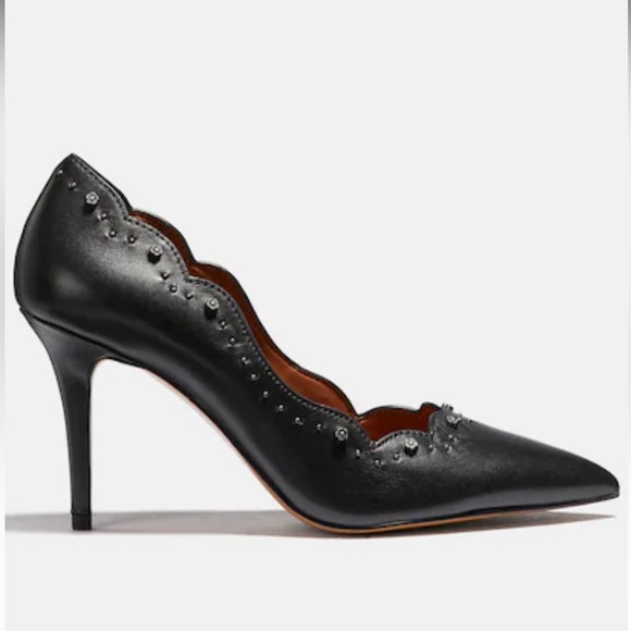 NWT Coach Waverly 85MM TRSTD LTR Black size 8B w box and dust bag - Picture 2 of 11